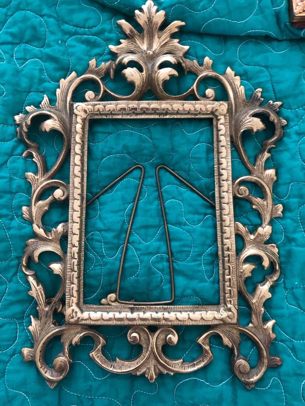 Virginia Metalcrafters Ornate Solid Brass Picture Frame 12-3